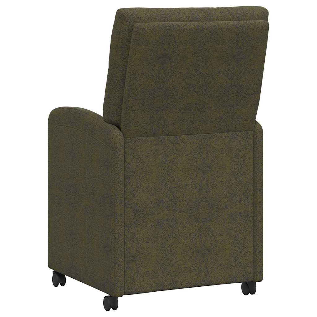Esszimmerstühle mit Rollen 2 pcs Armeegrün 58 x 67 x 97 cm