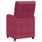 Esszimmerstühle mit Rollen 2 pcs Weinrot 58 x 67 x 97 cm Samt