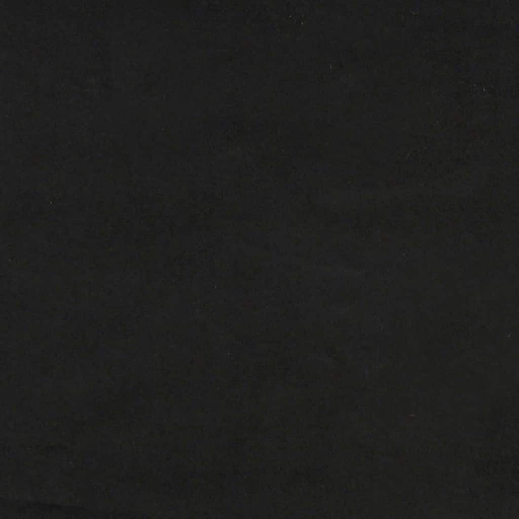 Esszimmerstühle mit Rollen 2 pcs Schwarz 58 x 65 x 98 cm Samt