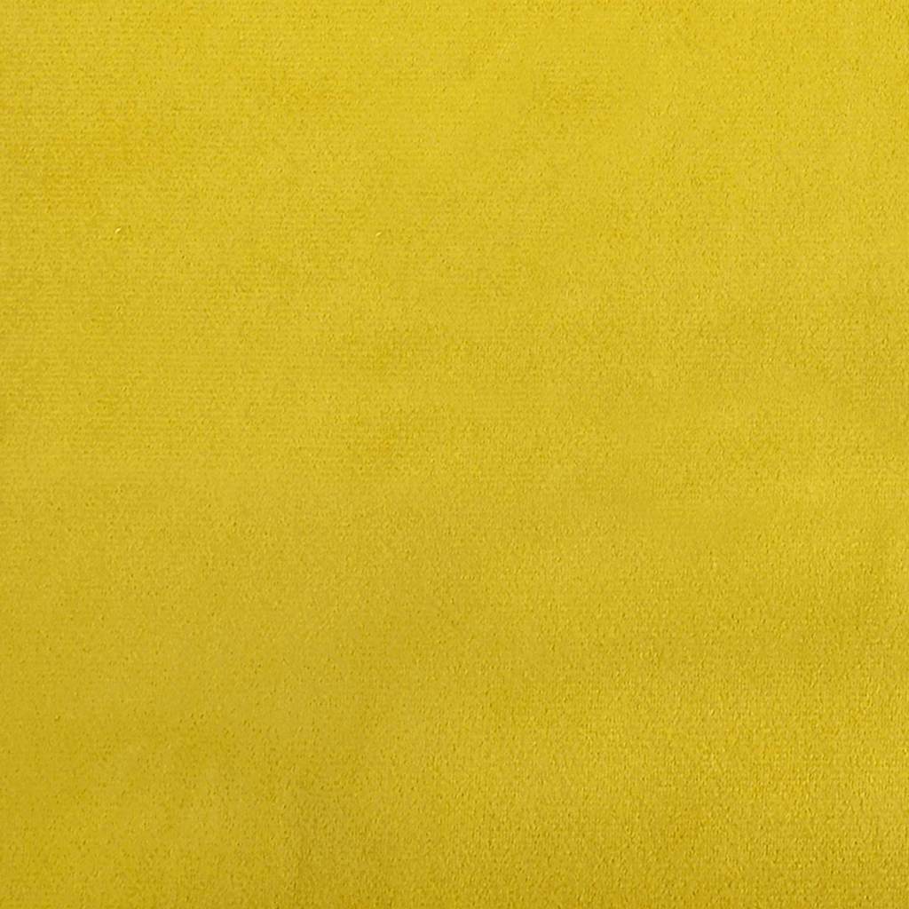 Esszimmerstühle mit Rollen 2 pcs Gelb 58 x 65 x 98 cm Samt