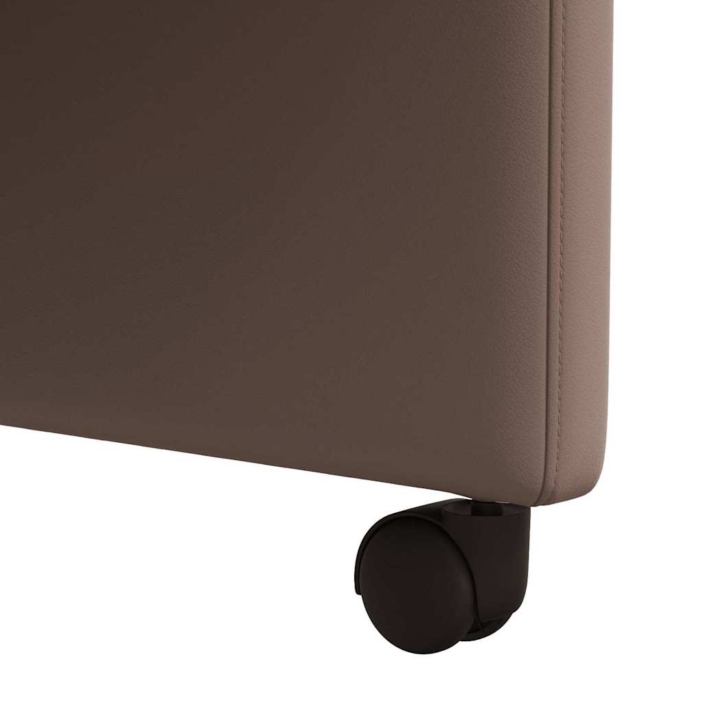 Esszimmerstühle mit Rollen 2 pcs Braun 58 x 65 x 98 cm