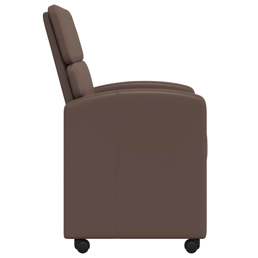 Esszimmerstühle mit Rollen 2 pcs Braun 58 x 65 x 98 cm