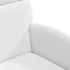 Esszimmerstühle mit Rollen 2 pcs Weiß 58 x 65 x 98 cm