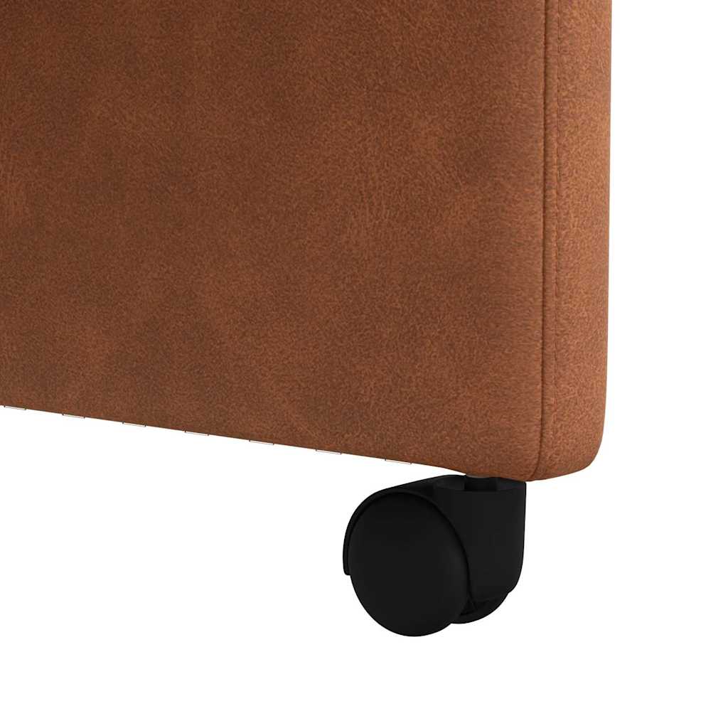 Esszimmerstühle mit Rollen 2 pcs Braun 58 x 67 x 97 cm