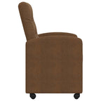 Esszimmerstühle mit Rollen 2 pcs Braun 58 x 67 x 97 cm