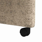 Esszimmerstühle mit Rollen 2 pcs Hellgrau 58 x 67 x 97 cm