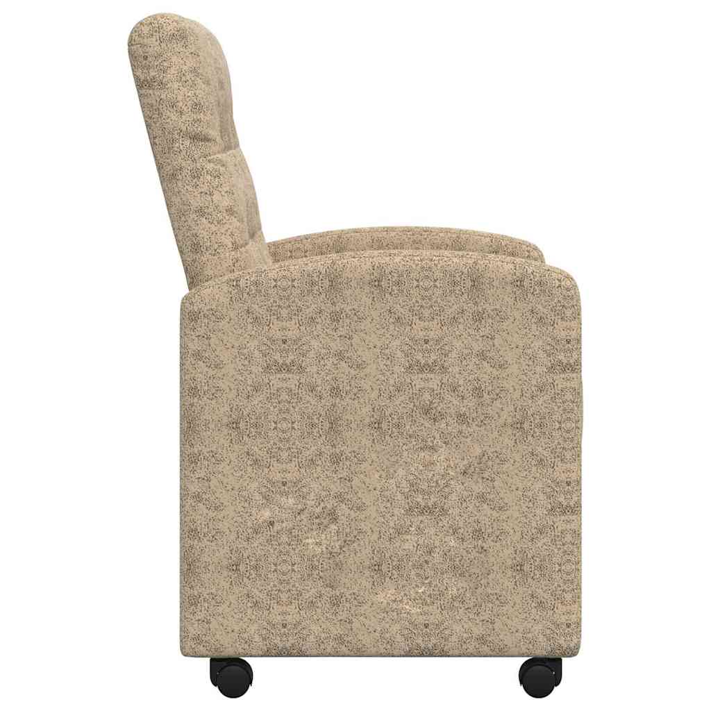 Esszimmerstühle mit Rollen 2 pcs Hellgrau 58 x 67 x 97 cm
