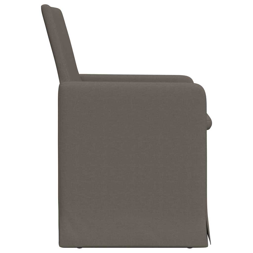 Esszimmerstühle 2 pcs Hellgrau 57 x 67 x 95 cm Leinen
