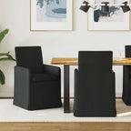 Esszimmerstühle 2 pcs Schwarz 57 x 67 x 95 cm Stoff