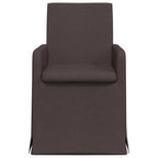 Esszimmerstühle 2 pcs Dunkelbraun 57 x 67 x 95 cm Stoff