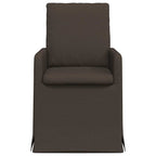 Esszimmerstühle 2 pcs Dunkelgrau 57 x 67 x 98 cm Leinen