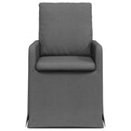 Esszimmerstühle 2 pcs Dunkelgrau 57 x 67 x 98 cm Stoff