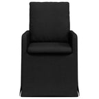 Esszimmerstühle 2 pcs Schwarz 57 x 67 x 98 cm Stoff