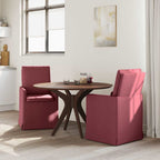Esszimmerstühle 2 pcs Weinrot 57 x 67 x 98 cm Stoff