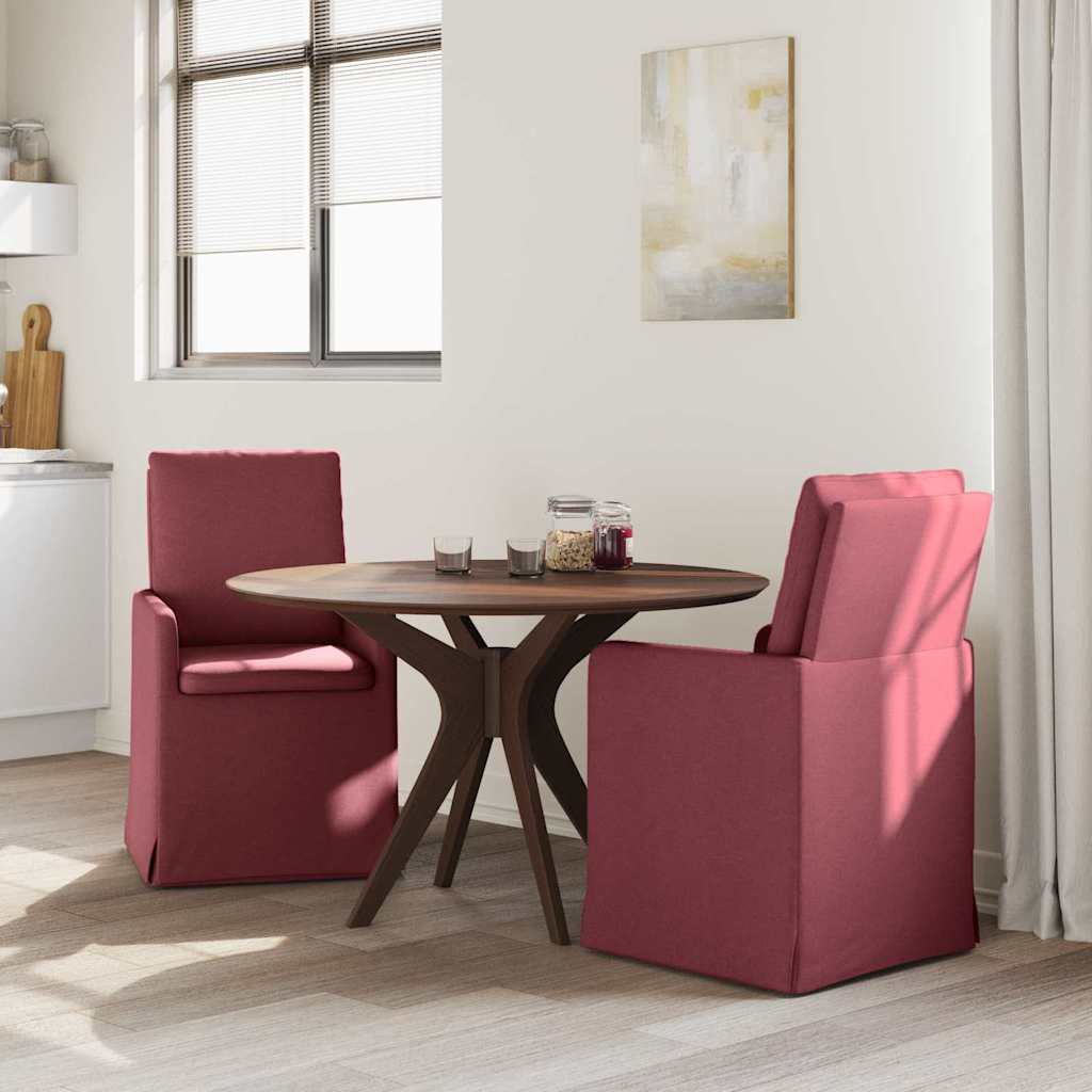 Esszimmerstühle 2 pcs Weinrot 57 x 67 x 98 cm Stoff