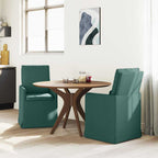 Esszimmerstühle 2 pcs Dunkelgrün 57 x 67 x 98 cm Stoff