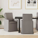 Esszimmerstühle 2 pcs Taupe 57 x 67 x 98 cm Stoff