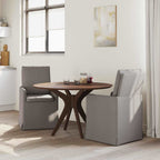 Esszimmerstühle 2 pcs Taupe 57 x 67 x 98 cm Stoff