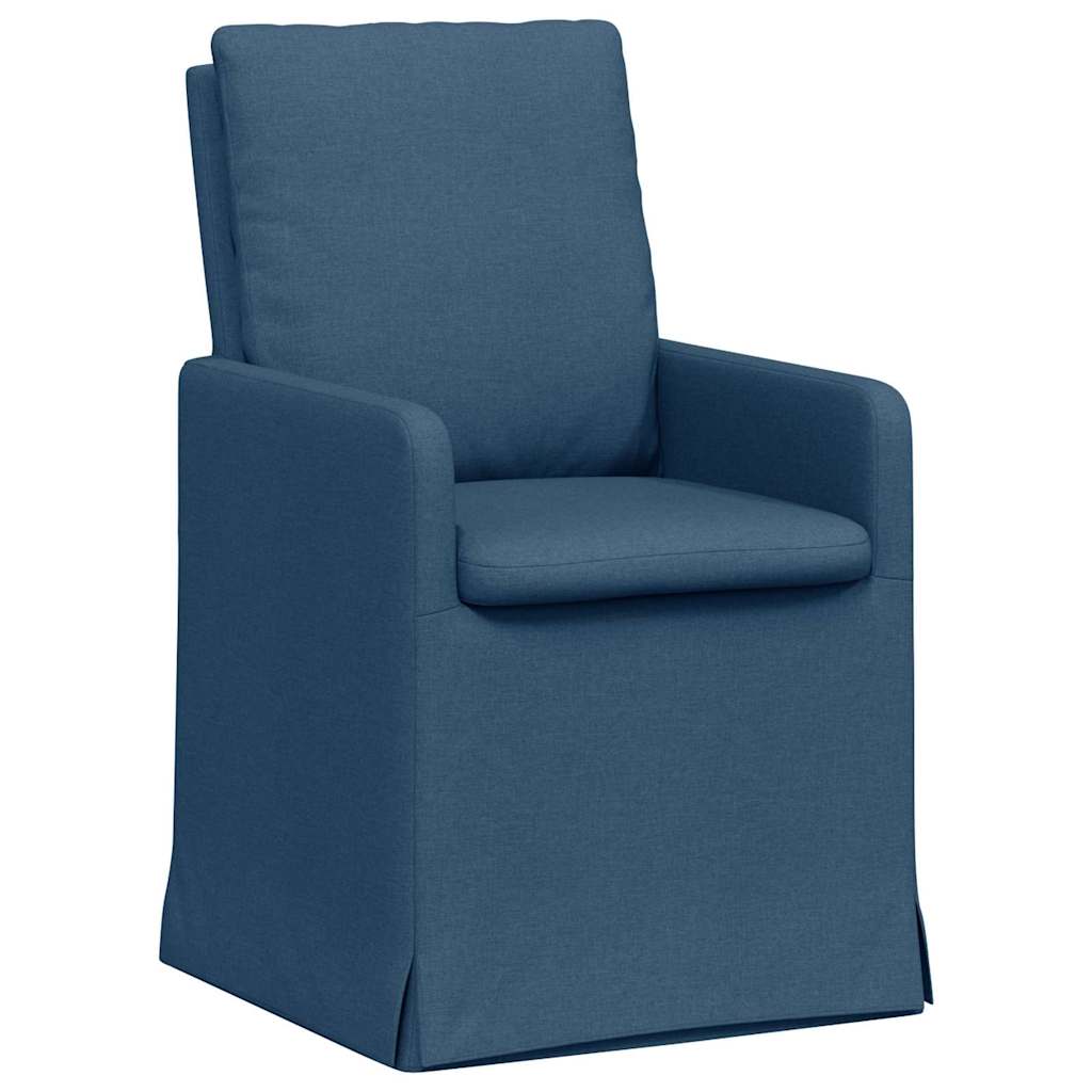 Esszimmerstühle 2 pcs Blau 57 x 67 x 98 cm Stoff