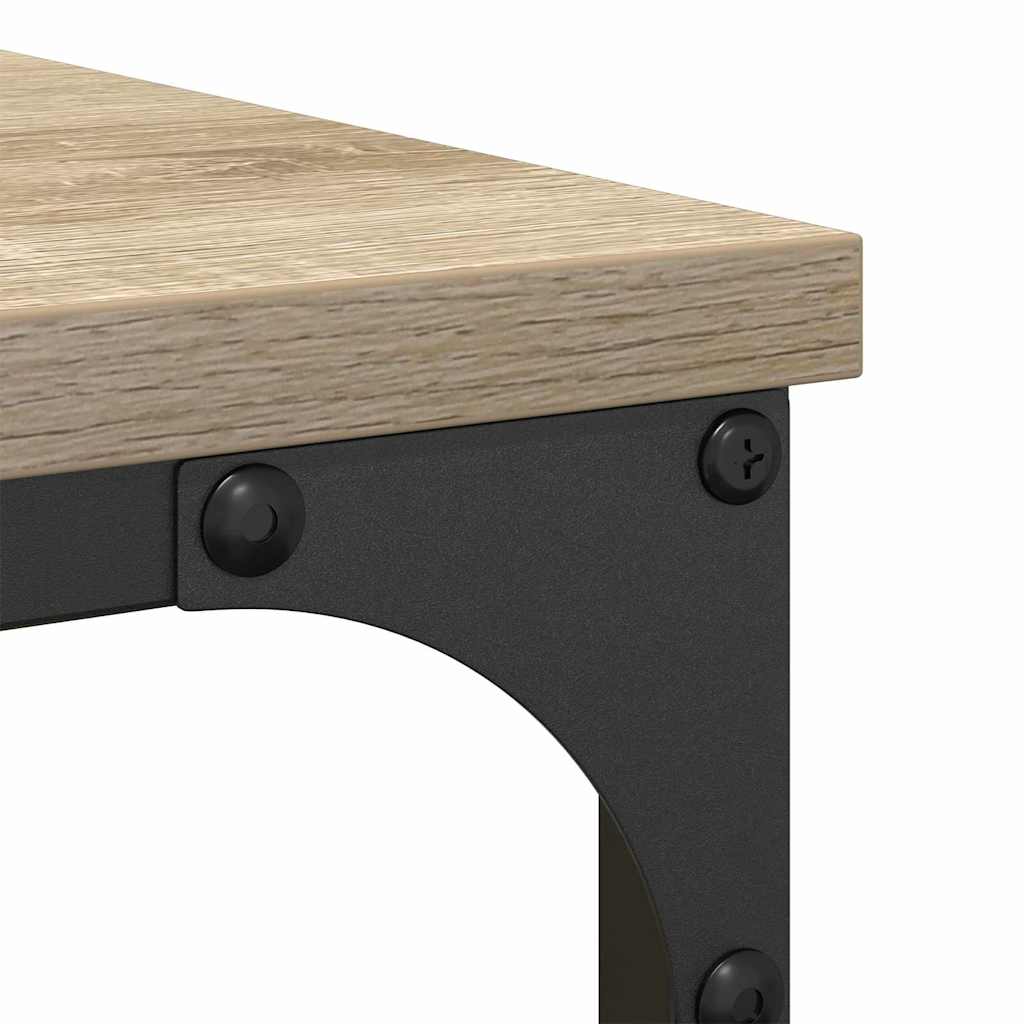 Badezimmermöbel-Set mit Regal 3 pcs Sonoma-Eiche Holzwerkstoff
