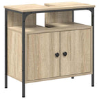 Badezimmermöbel-Set mit Regal 3 pcs Sonoma-Eiche Holzwerkstoff