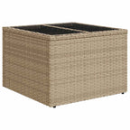 Gartensofa-set mit Speicher 5 pcs Beige Poly-Rattan