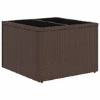 Garten-Sofa-Set mit Kissen mit Speicher 5 pcs Braun und Creme