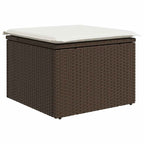 Garten Essgruppe mit Kissen mit Speicher 7 pcs Braun und Creme