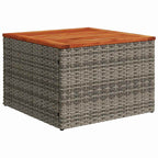 Gartensofa-set mit Speicher 5 pcs Grau Poly-Rattan