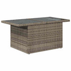 Garten-Sofa-Set mit Speicher 8 pcs Grau Poly Rattan