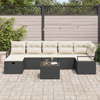 Sofa Set mit Kissen 4 pcs Poly-Rattan