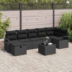 Sofa Set mit Kissen 5 pcs Poly-Rattan