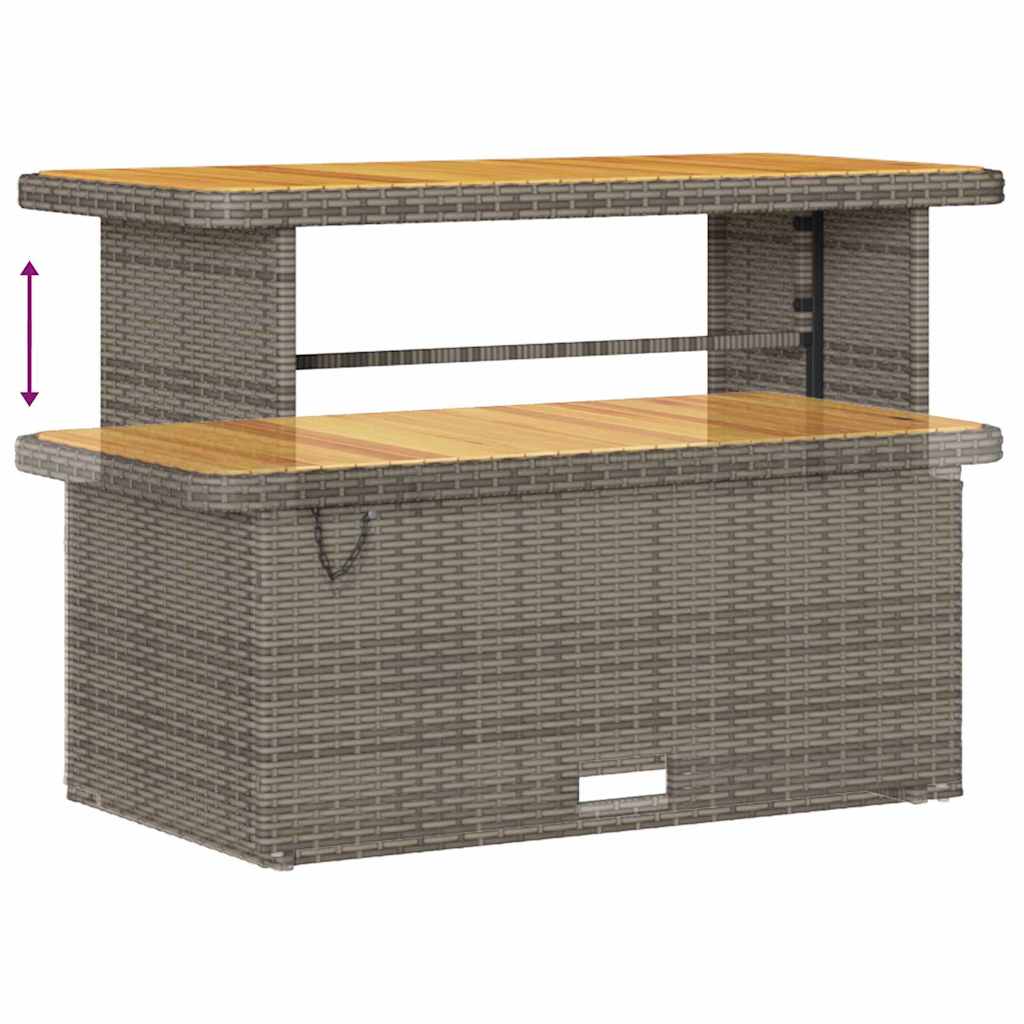 Gartensofa-set mit Kissen 10 pcs Grau Poly-Rattan