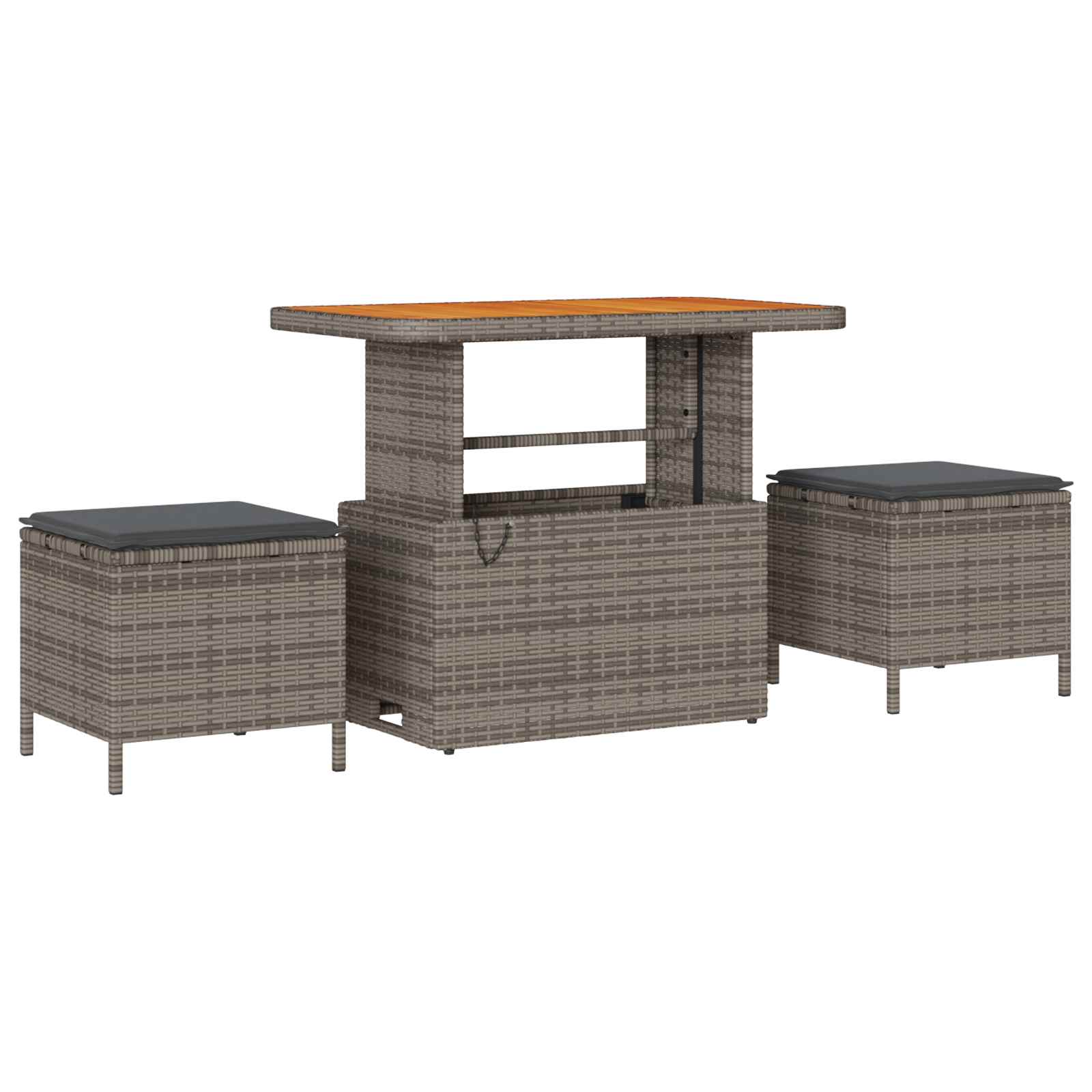 Gartensofa-set 13 pcs Grau Poly-Rattan