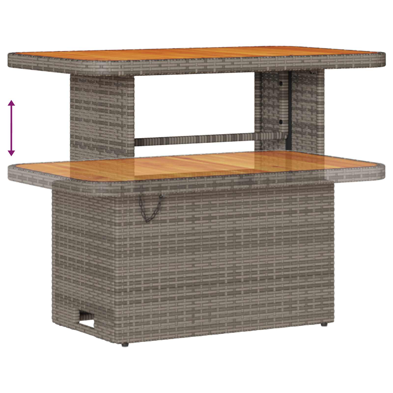 Gartensofa-set 13 pcs Grau Poly-Rattan