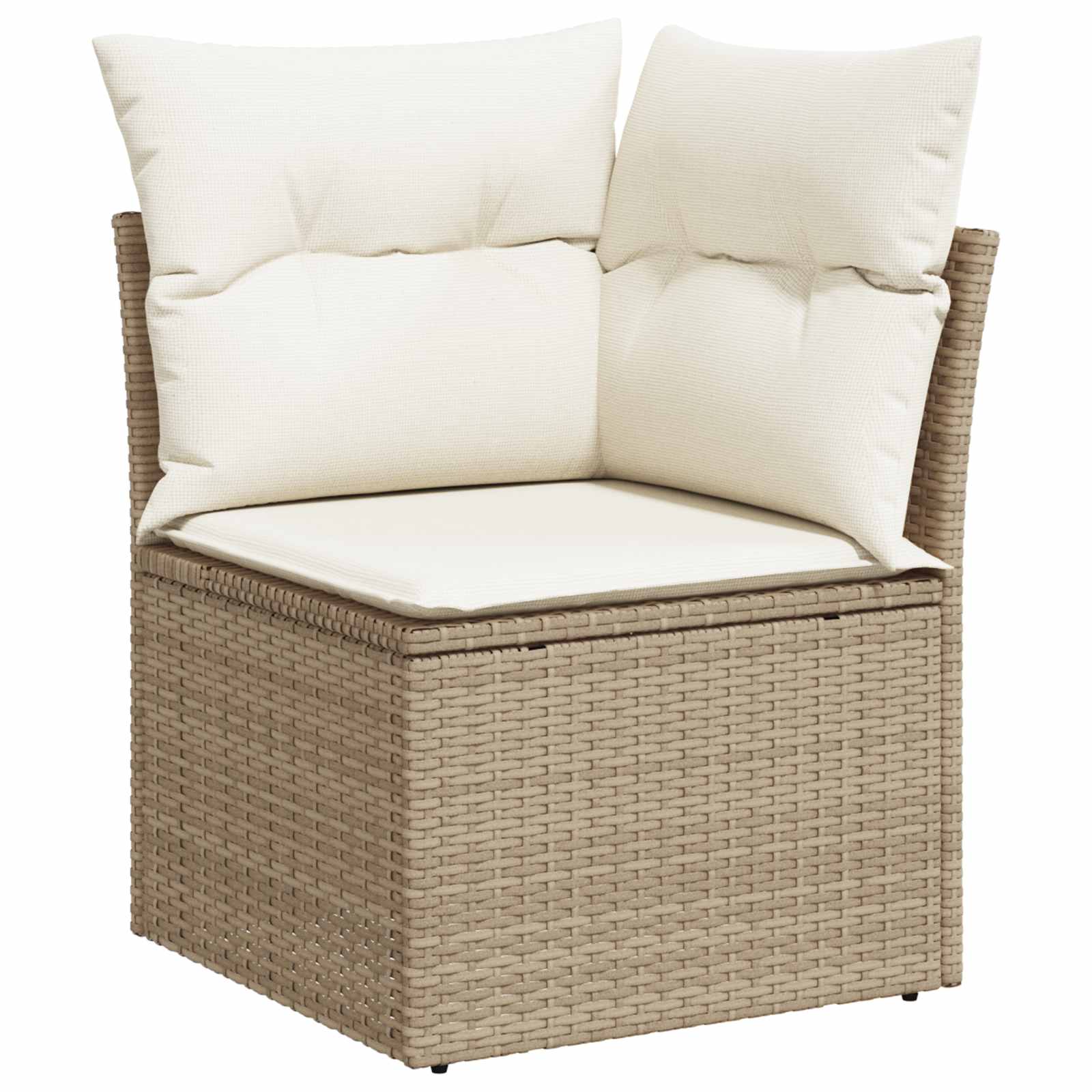 Gartensofa-set 11 pcs Beige Poly-Rattan