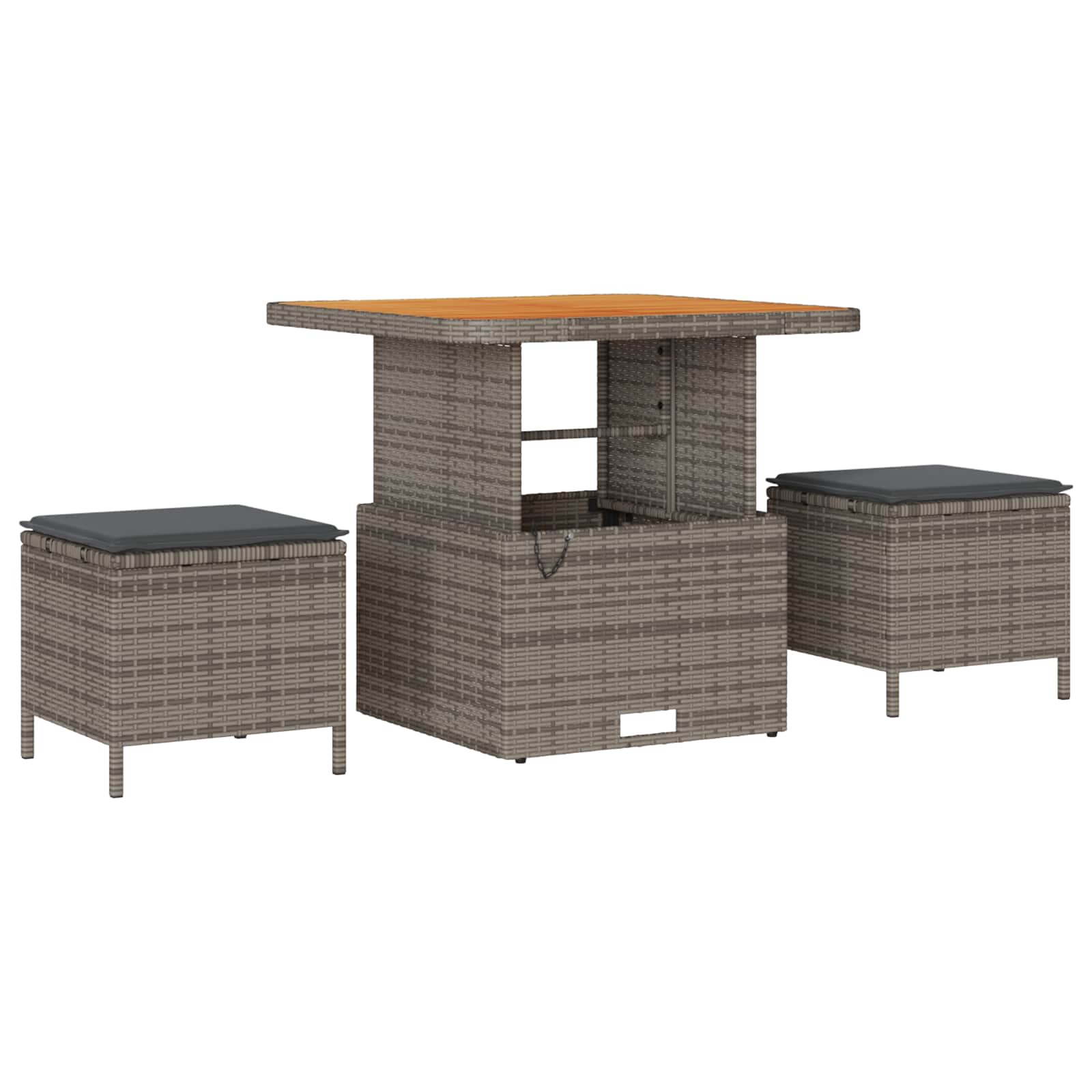 Gartensofa-set mit Kissen 13 pcs Grau