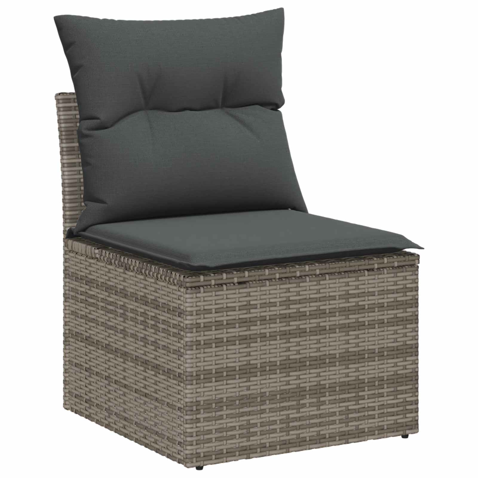 Gartensofa-set mit Kissen 13 pcs Grau
