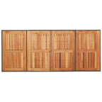 Garten Essgruppe 9 pcs Schwarz Poly-Rattan