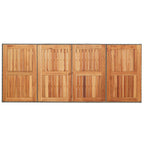 Garten Essgruppe 9 pcs Grau Poly-Rattan