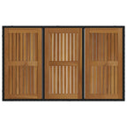 Garten Essgruppe 5 pcs Schwarz und Braun Poly-Rattan