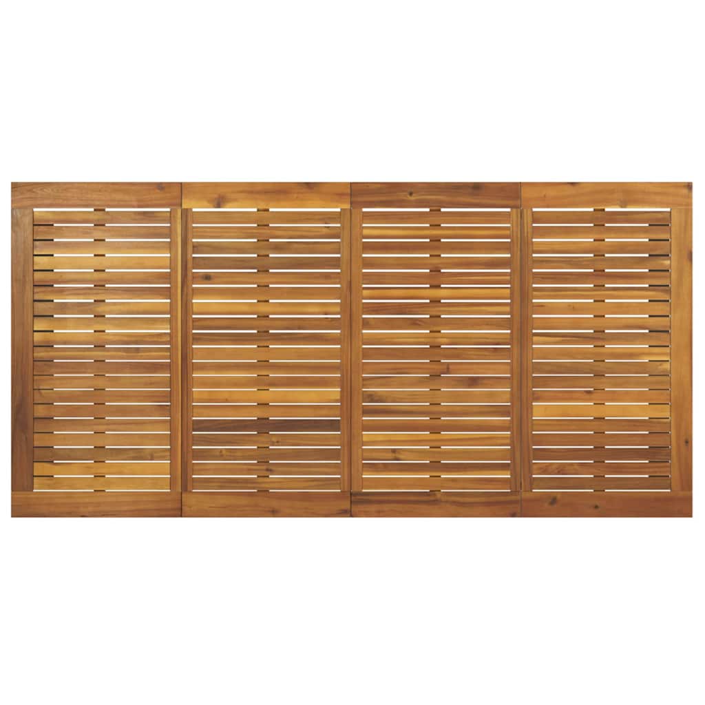 Garten Essgruppe 9 pcs Schwarz Massivholz Akazie