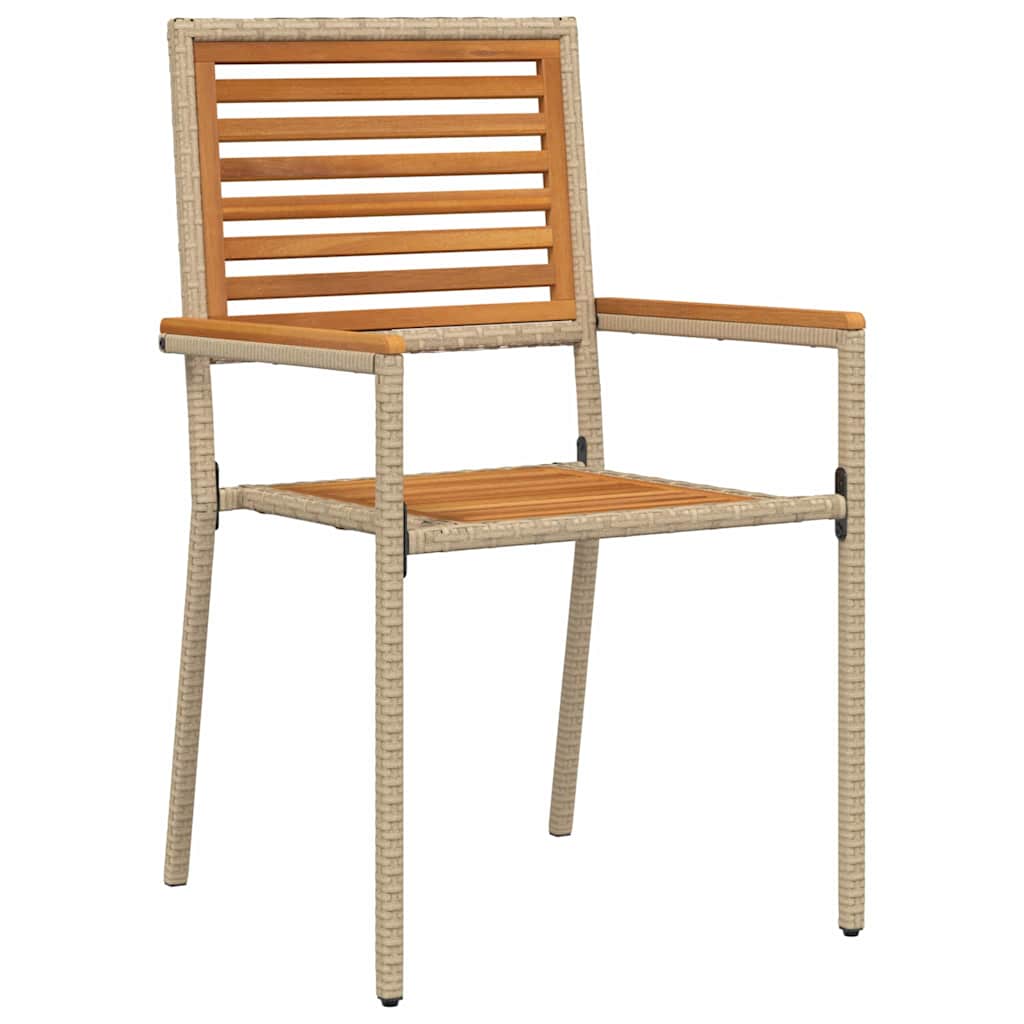 Garten Essgruppe 5 pcs Beige Massivholz Akazie