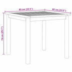 Garten Essgruppe 5 pcs Beige Massivholz Akazie