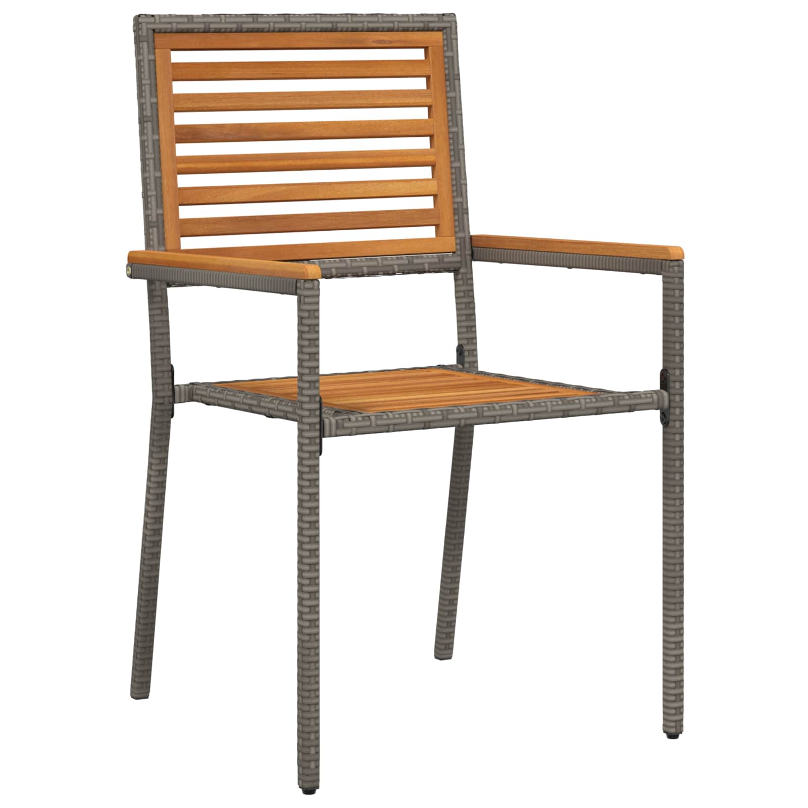 Garten Essgruppe 9 pcs Grau Massivholz Akazie