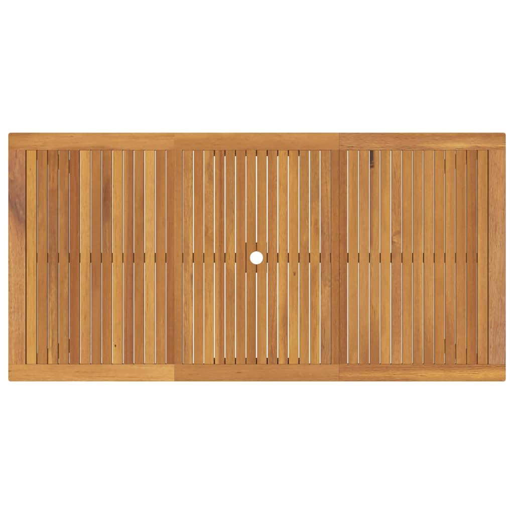 Garten Essgruppe 9 pcs Grau Massivholz Akazie