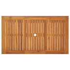 Garten Essgruppe 7 pcs Beige Massivholz Akazie