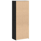Büroschrank Schwarz Eichen-Optik 60 x 32 x 152,5 cm