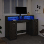 Schreibtisch Schwarze Eiche 140 x 55 x 91 cm Holzwerkstoff