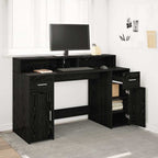 Schreibtisch Schwarze Eiche 140 x 55 x 91 cm Holzwerkstoff